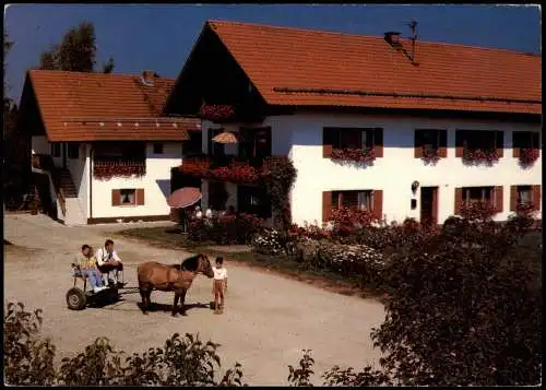 Ansichtskarte Büchlberg Ferien auf dem Bauernhof Familie Stemp Tannöd 1980