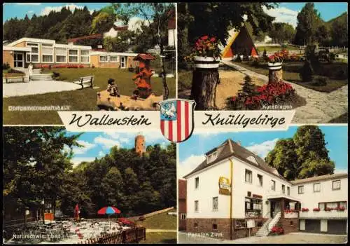 Wallenstein-Knüllwald Mehrbildkarte  Dorfgemeinschaftshaus 1976