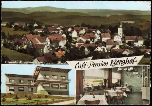 Ansichtskarte Kroppach Kroppach, Café-Pension Berghof 1964