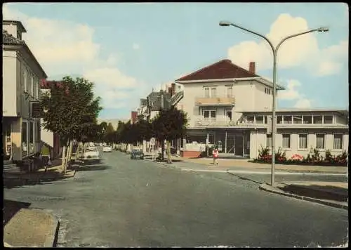 Ansichtskarte Borken (Hessen) Untere Bahnhofstraße mit Autos 1965