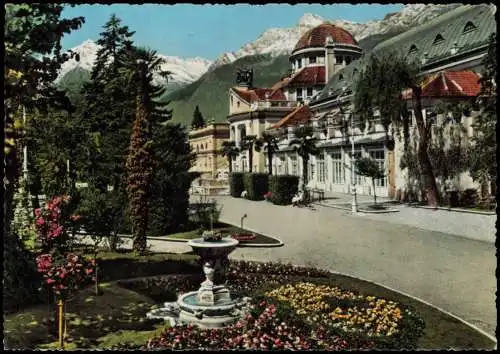 Cartolina Meran Merano Kurhaus Promenade Colorfotokarte 1961
