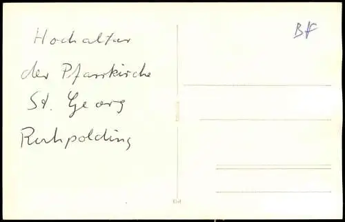 Foto Ruhpolding Kirche Altar 1956 Privatfoto