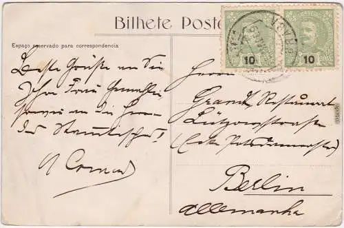Postcard Braga Portugal Escadaria do Bom Jesus/Dom Jesus - Escadaria 1914