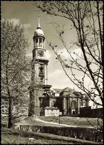 Ansichtskarte Neustadt-Hamburg Partie an der Michaeliskirche 1961