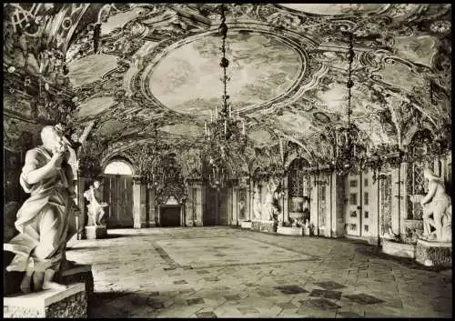 Ansichtskarte Pommersfelden Schloß Weißenstein Muschelgrotte 1962