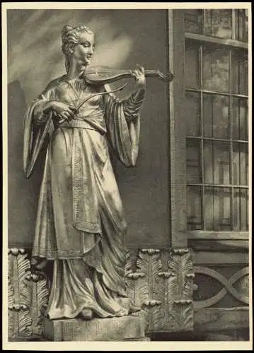 Potsdam Künstlerkarte Sanssouci: Vergoldete Figur a. Chines. Haus 1965