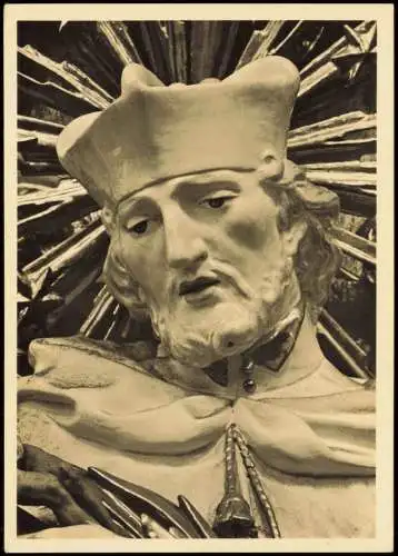 Ansichtskarte Rottenbuch Heiliger Johannes Nepomuk Pfarrkirche 1964