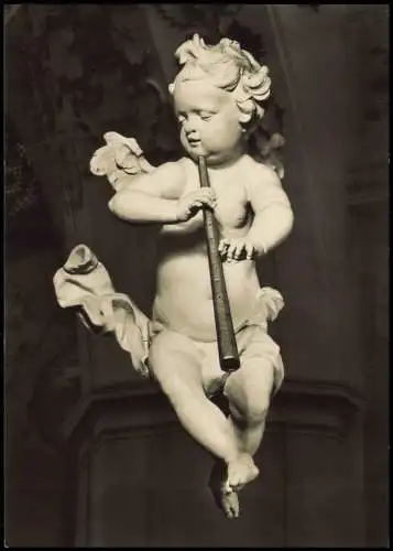 Rottenbuch Stiftskirche Musizierender Engel von F. X. Schmädl (1744) 1964