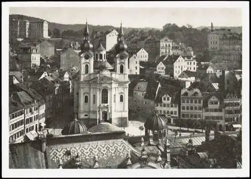Karlsbad Karlovy Vary Stadtpfarrkirche von K. I. Dientzenhofer 1972