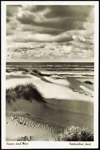 Ansichtskarte Juist Dünen und Meer 1971