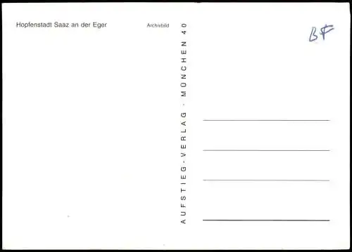 Postcard Saaz (Eger) Žatec Fernblick auf die Stadt 1972