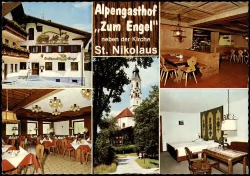 Pfronten (Allgäu) Mehrbildkarte Alpengasthof Gasthaus Engel im OT Berg 1975