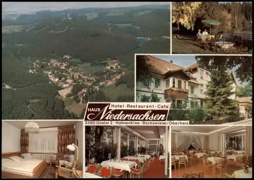 Hahnenklee-Goslar Reklame-Karte Hotel-Restaurant-Cafe HAUS Niedersachsen 1975