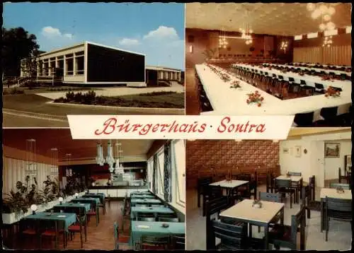 Sontra Bürgerhaus mit Stadthalle, Gaststätte u. Hessenstube 1975