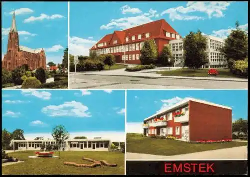 Emstek LK Cloppenburg MB Kindergarten Altenheim Kath. Kirche Krankenhaus 1965