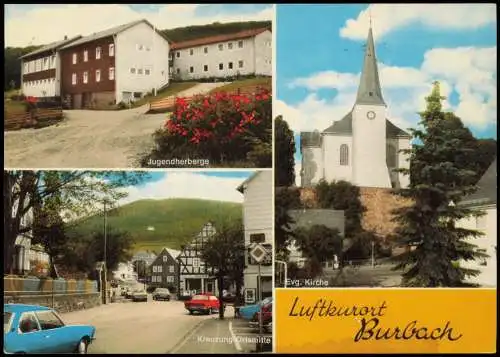 Burbach Siegerland Mehrbildkarte Ortsansichten u.a. Jugendherberge   1975