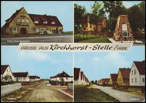 Stelle Isernhagen  Hotel Zum Seeteufel, Ehrenmal, Kirche, Siedlung 1962