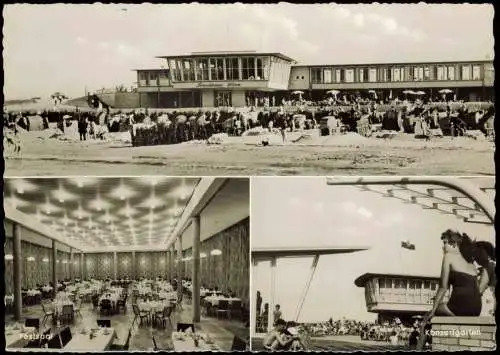 Ansichtskarte Döse-Cuxhaven Strandhaus Döse, Festsaal, Konzertgarten 1960