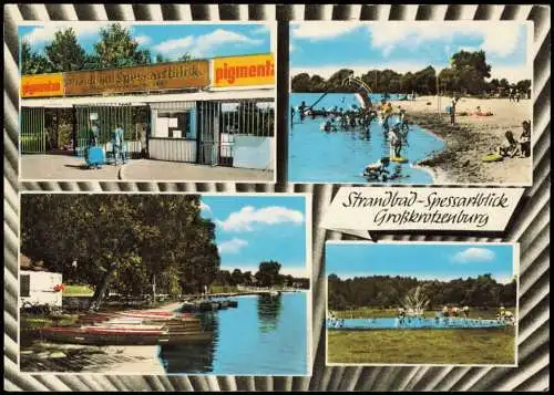 Großkrotzenburg Strandbad Spessartblick, Badebetrieb, Seeufer 1970
