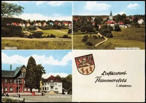 Flammersfeld Westerwald Teilansicht Kirche Luftkurort 1972  Stempel 900 Jahre