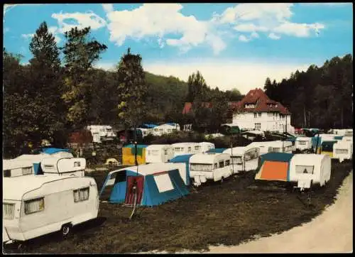 Löwenhagen-Niemetal Pensionshaus Spießmühle, Wohnwagen, Camping 1980
