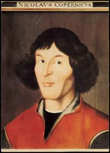 Ansichtskarte  Porträt von Nikolaus Kopernikus 16. Jh. Gemälde 1980