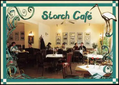 Ansichtskarte Radebeul Altkötzschenbroda Cafe Storch - Innen 2012