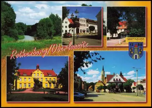 Ansichtskarte Rothenburg (Oberlausitz) Rózbork Mehrbild Stadtansichten 2008