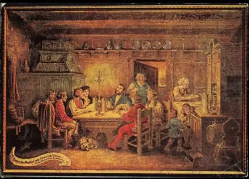 Ansichtskarte Jena Hotel Schwarzer Bär. Wandgemälde 1983