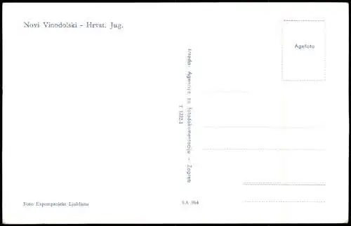 Postcard Novi Vinodolski Stadtvilla 1969