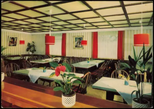 Willmersreuth-Mainleus Gasthaus Zur Linde, Gastraum mit Tischen 1992
