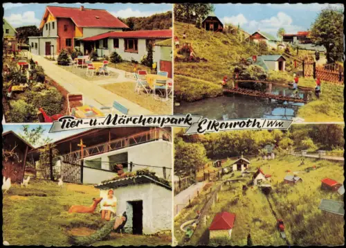 Ansichtskarte Elkenroth (Westerwald) Tier-u. Märchenpark 1962