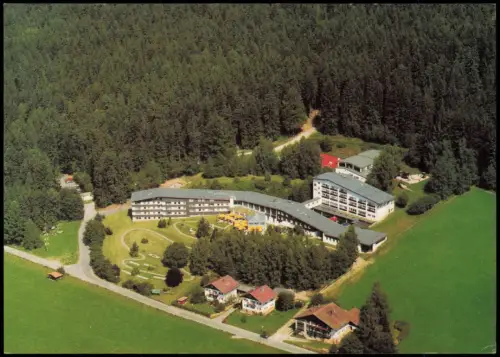 Ansichtskarte Lambach-Lam (Oberpfalz) Familienhotel Lambach, Luftaufnahme 1980