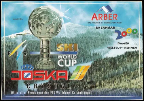 Ansichtskarte Bodenmais Arber im Bayerischen Wald, Ski World Cup Rennen 2000