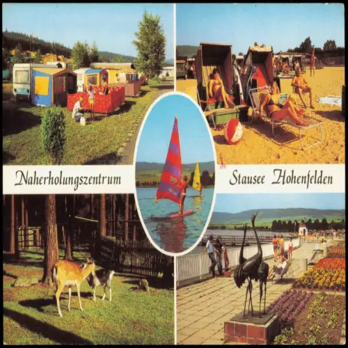 Ansichtskarte Hohenfelden Naherholungszentrum und Stausee 1982