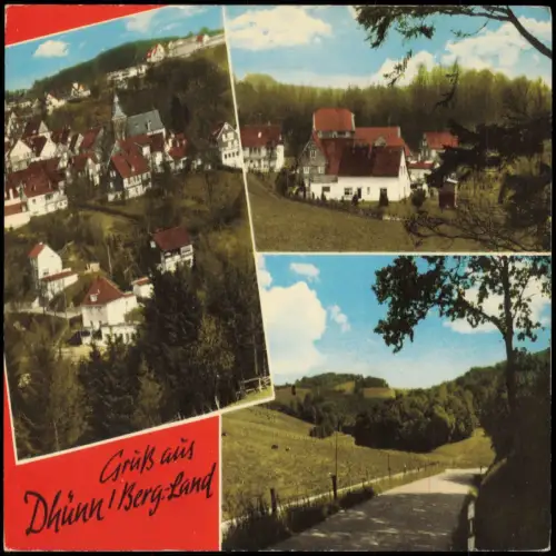 Ansichtskarte Dhünn-Wermelskirchen Dorfansicht, Landschaft 1972  Briefmarke