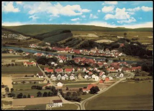 Ansichtskarte Würgassen Weser-Beverungen Luftaufnahme 1970