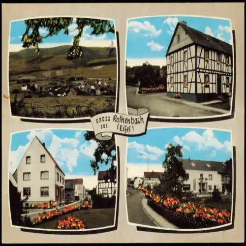 Ansichtskarte Rothenbach-Kelberg Ansichten des Ortes, Mehrbildkarte 1971