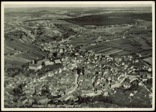Ansichtskarte Külsheim Külsheim aus der Luft 1927