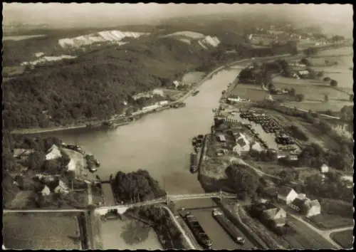 Ansichtskarte Bergeshövede-Hörstel Luftaufnahme Hafenansicht 1962