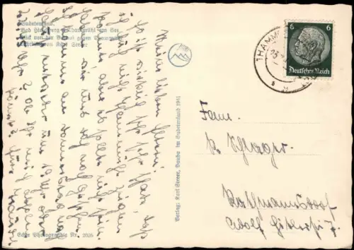 Thammühl-Hirschberg am See Staré Splavy Doksy Blick auf See mit Bäumen 1941