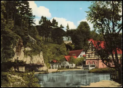 Ansichtskarte Velden/Pegnitz Stadtmühle an der Pegnitz 1955