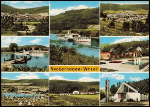Veckerhagen-Reinhardshagen Vielfältige Ansichten und Flussleben 1969