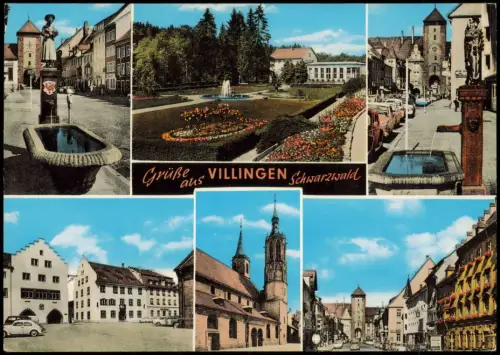 Villingen-Villingen-Schwenningen Stadtansichten und Park in Villingen 1987