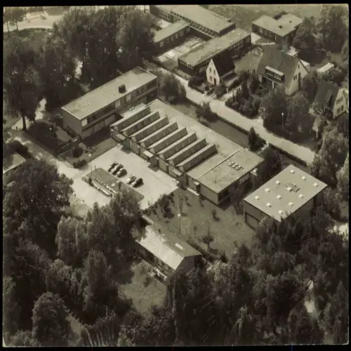 Breitscheid-Ratingen Blutspendedienst der DRK-Landesverbände Luftbild 1977