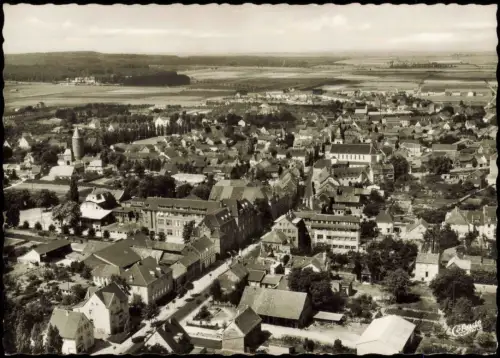 Ansichtskarte Rheinbach Luftaufnahme Stadtzentrum 1965