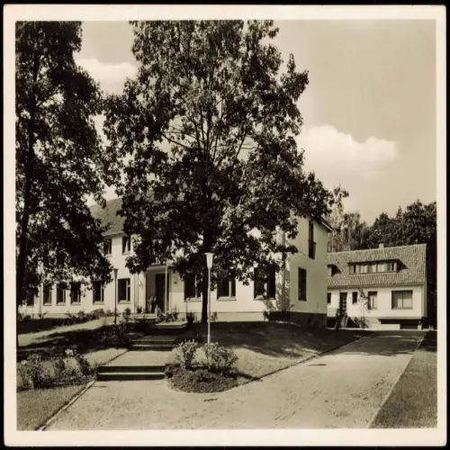 Ansichtskarte Sasel-Hamburg Schule der Konsumgenossenschaften 1955