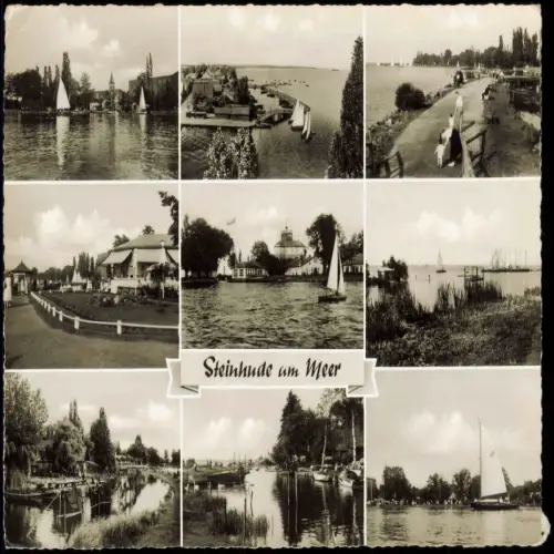 Steinhude-Wunstorf Mehrbildkarte Ortsansichten Steinhude am Meer 1961