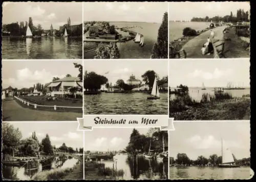 Steinhude-Wunstorf Mehrbildkarte Ortsansichten Steinhude am Meer 1961
