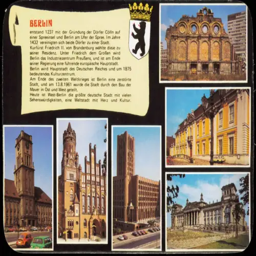 Ansichtskarte Berlin Stadtteilansichten (Chronik Mehrbildkarte) 1984